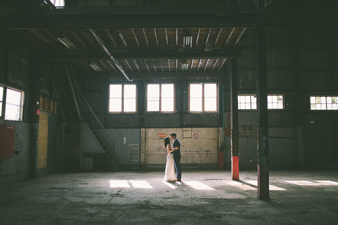 Lauren's Hall industrial warehouse wedding - Melbourne